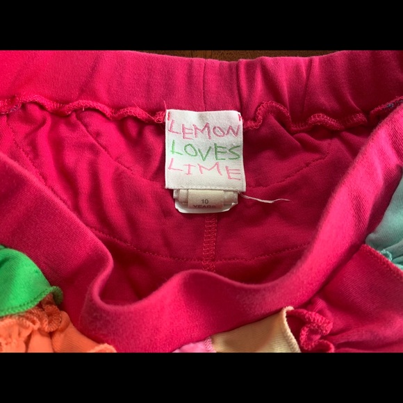 SOLD Lemon Loves Lime Girls Skort- Size 8/10 - Picture 3 of 4